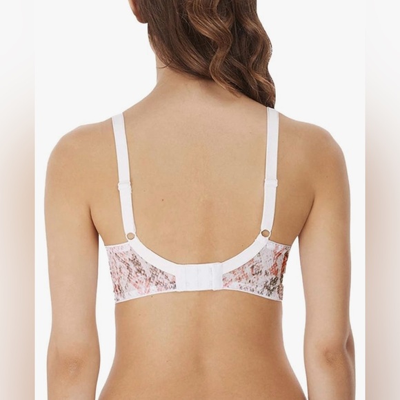 NEW Two Piece Set NWT Freya Underwire Bra Thong Set 32D Small Lace Animal Print - Picture 7 of 11